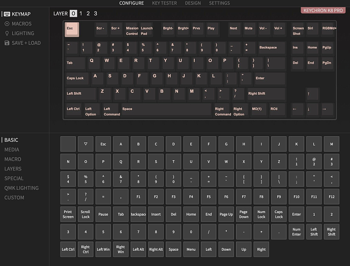 Клавиатура Keychron K8P-J1, RGB, Aluminium Frame, Red Switch - рис.9