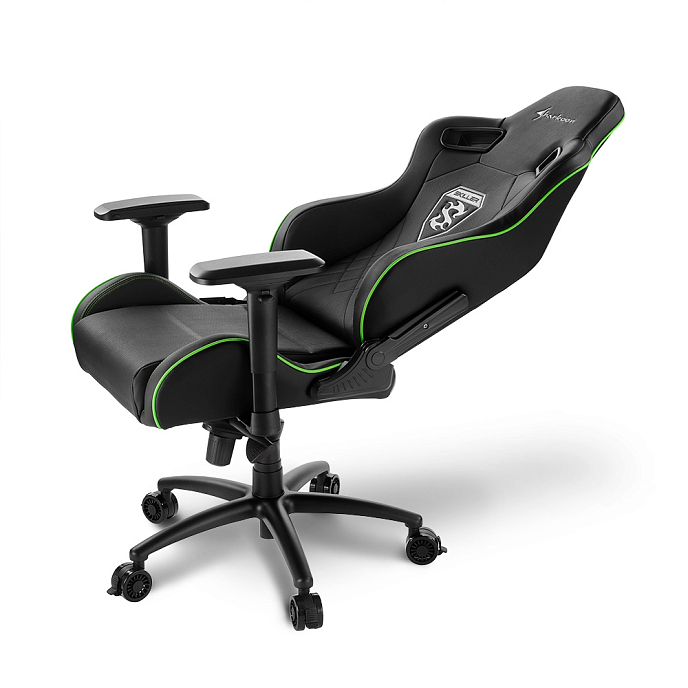 Компьютерное кресло Sharkoon Skiller SGS4 Green Black - рис.4