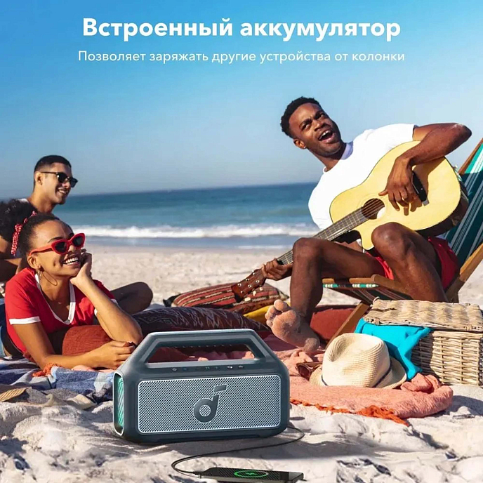 Портативная колонка Anker Soundcore Boom 2 green портативная беспроводная акустика_OpenBox - рис.7