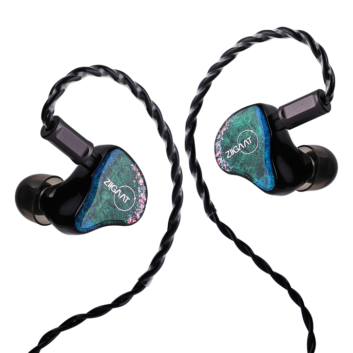 Наушники внутриканальные ZiiGaat Luna Black/Green - рис.8