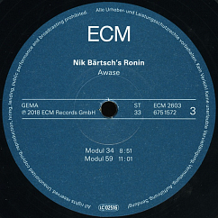 Виниловая пластинка Nik Bartsch's Ronin ‎– Awase LP