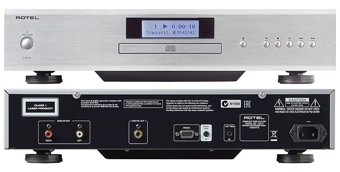 CD проигрыватель Rotel CD14 Silver - рис.5