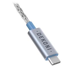 Кабель Dekoni Audio Ensemble USB-C DAC/AMP 52 length Braided Silver