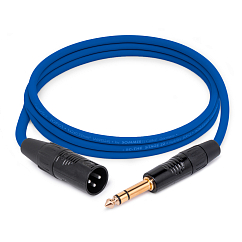 Кабель HeadMade Pro XLR-M - 6.3mm stereo Blue 2m