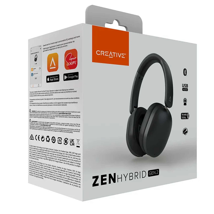 Беспроводные наушники Creative Zen Hybrid Gen 2 Black - рис.9