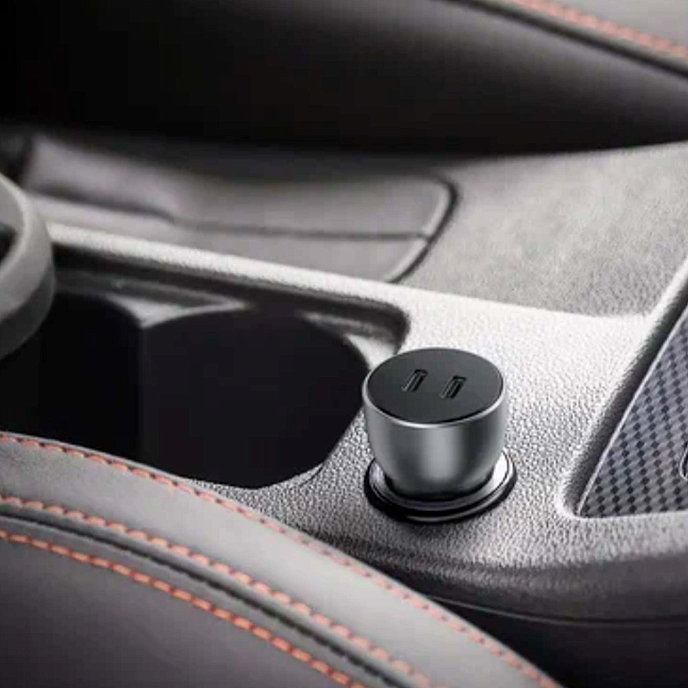 Автомобильное зарядное устройство Ugreen CD213 USB-C Fast Car Charger Space Grey - рис.3