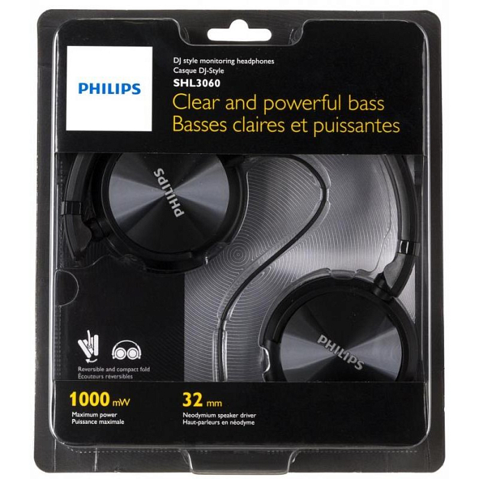 Наушники Philips SHL3060BK/00 - рис.1