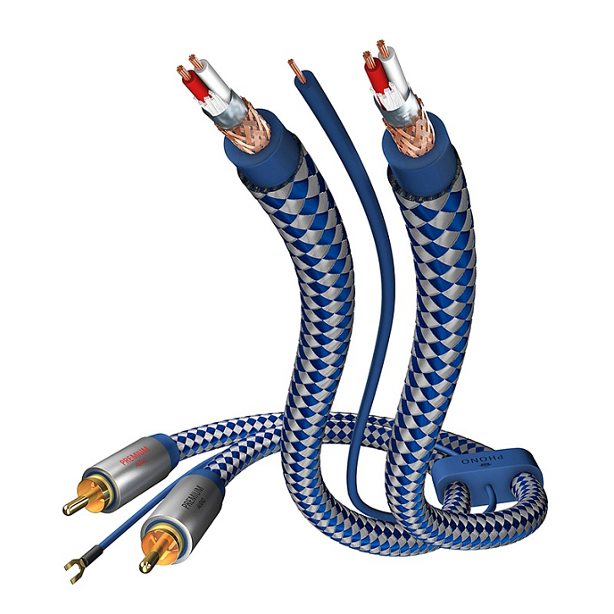 Кабель Inakustik Premium Phono Cable RCA-RCA 0.75m - рис.0