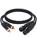 Кабель HeadMade Pro 2RCA - 2XLR-F Black 1m - рис.0 Кабель HeadMade Pro 2RCA - 2XLR-F Black 1m - рис.0