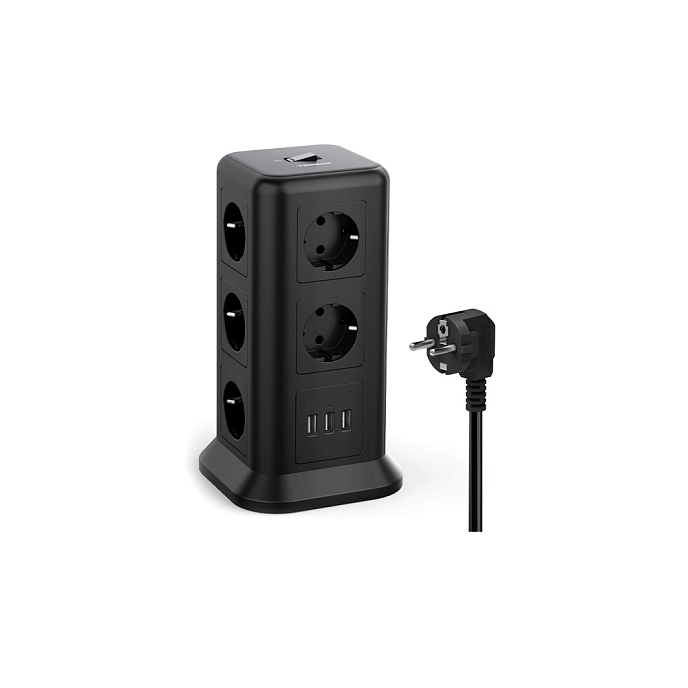 Сетевой фильтр Tessan TPS01-DE Black - рис.0