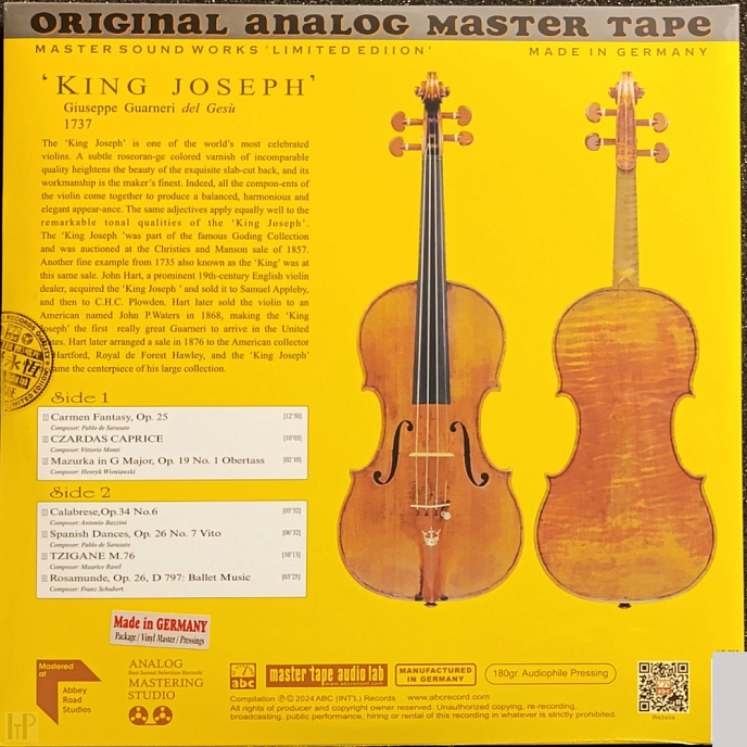 Виниловая пластинка Anne-Sophie Mutter & Lambert Orkis - Masterworks LP - рис.1