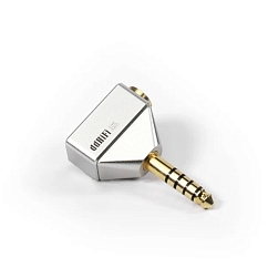 Переходник ddHiFi DJ44L Silver 4.4mm (f) to 4.4mm (m) l-shaped
