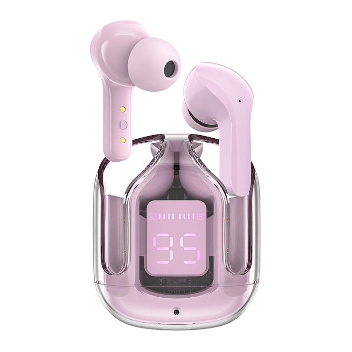 Беспроводные наушники ACEFAST Crystal T6 Pink - рис.0