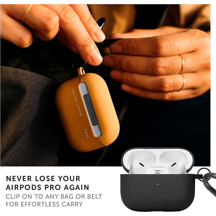Чехол для Airpods Pro Native Union Silikon Case Roam Black - рис.6