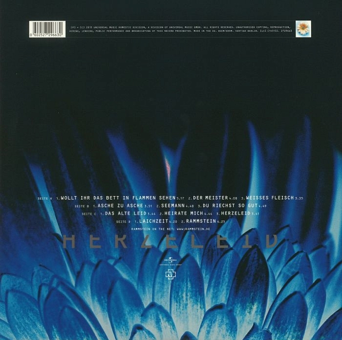 Виниловая пластинка Rammstein – Herzeleid 2LP - рис.1