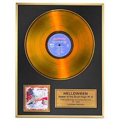 Сувенир VinylLab Платиновый диск в рамке Hallowen