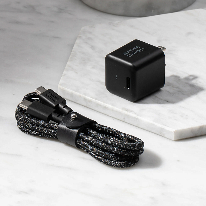 Сетевое зарядное устройство Native Union Fast GaN Charger 30W USB-C Black - рис.5