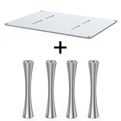 Стойка для Hi-Fi ddHiFi HS550 + SR100 x 4 Cool Gray/Silver