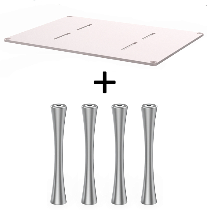 Стойка для Hi-Fi ddHiFi HS550 + SR120 x 4 Pinkish Gray/Silver - рис.0