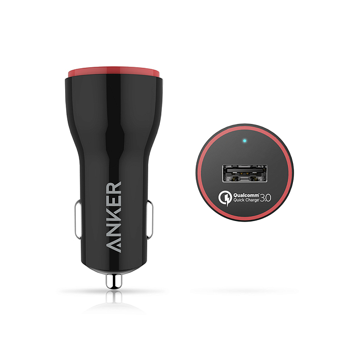 Автомобильное зарядное устройство Anker PowerDrive+ 1 USB Quick Charge 3.0 (A2210012) - рис.1