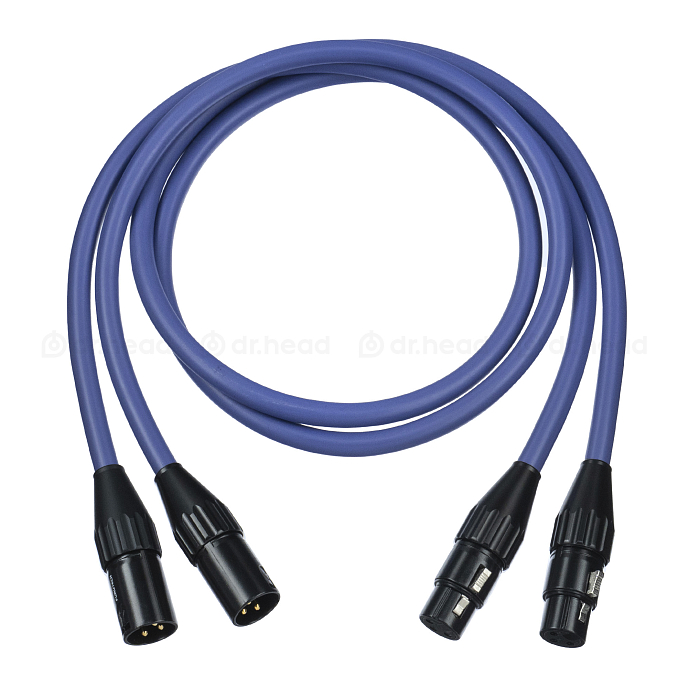 Кабель HeadMade EX-5 - Furutech 2xXLR3(F) - 2xXLR3(M), 1m - рис.0