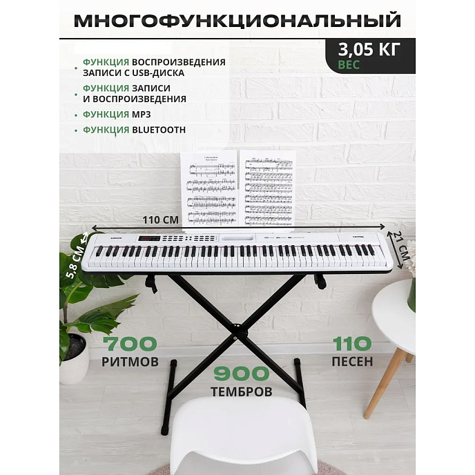 Синтезатор ON Music Maestro White - рис.2