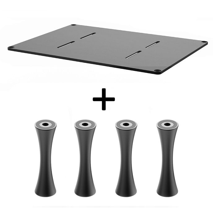 Стойка для Hi-Fi ddHiFi HS550 + SR70 x 4 Sand Black/Black - рис.0