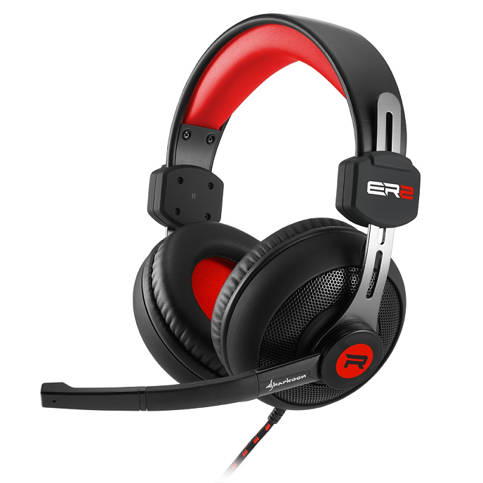 Игровая гарнитура Sharkoon Rush ER2 black/red - рис.0