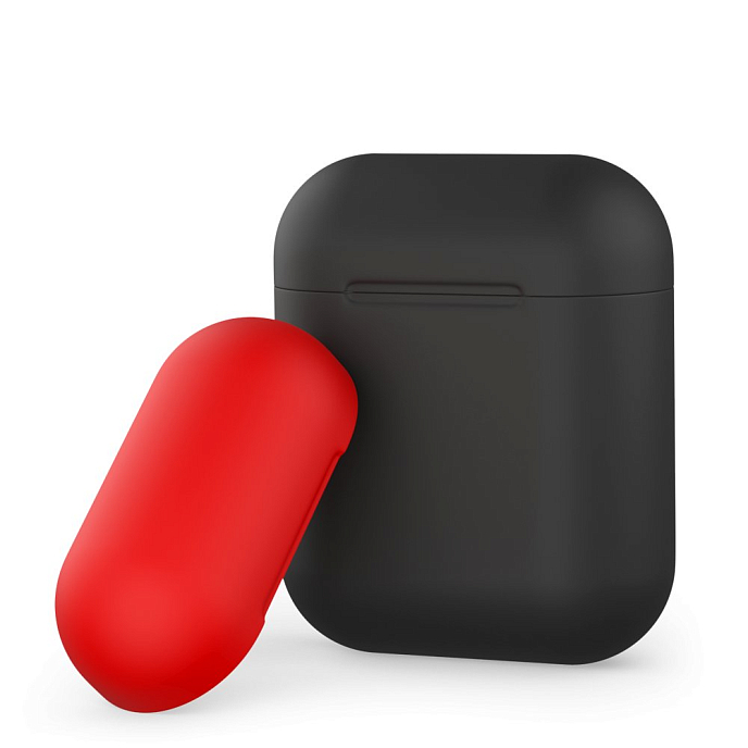 Чехол для наушников Deppa Case for AirPods, multicolor Black - рис.0