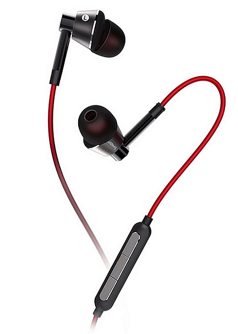 Наушники 1MORE Single Driver In-Ear Grey Red - рис.1