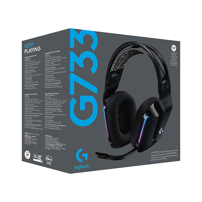 Игровая гарнитура Logitech G733 RGB Headset Wireless Black - рис.3
