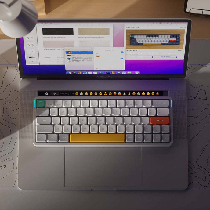 Клавиатура NuPhy Air60 V2 Moss Switch Iconic White - рис.6