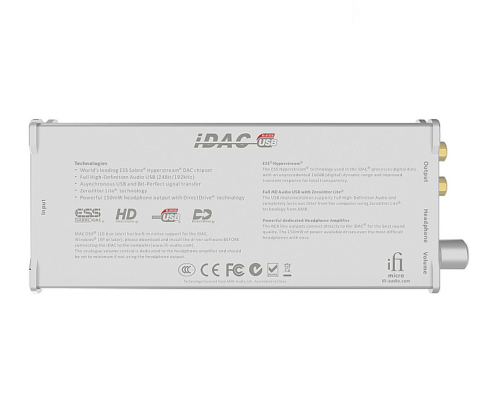 Усилитель-ЦАП для наушников iFi Micro iDAC - рис.3