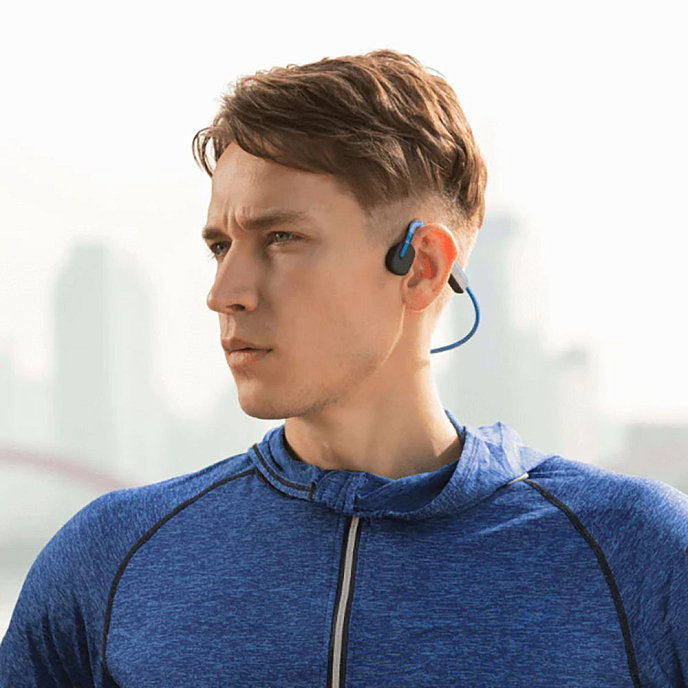 Наушники накладные AfterShokz OpenMove elevation blue спортивные беспроводные наушники_OpenBox - рис.5