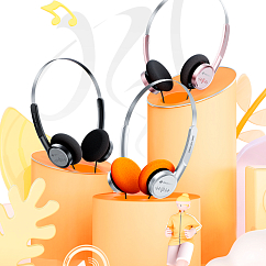 Наушники накладные FiiO SnowSky Wind Pink