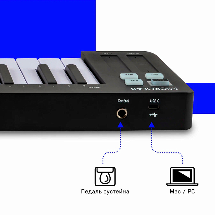MIDI-клавиатура Arturia MicroLab 3 Black - рис.4