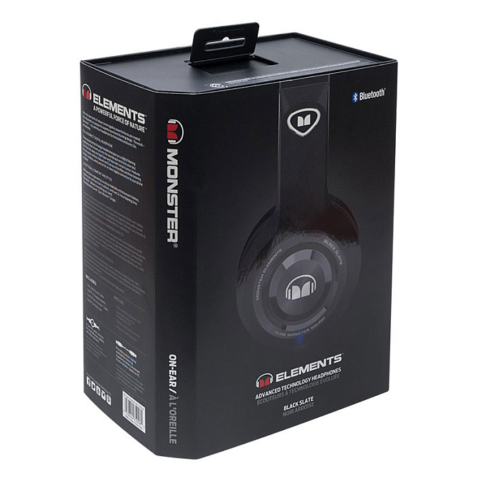 Беспроводные наушники Monster Elements Wireless On-Ear Black Slate - рис.5