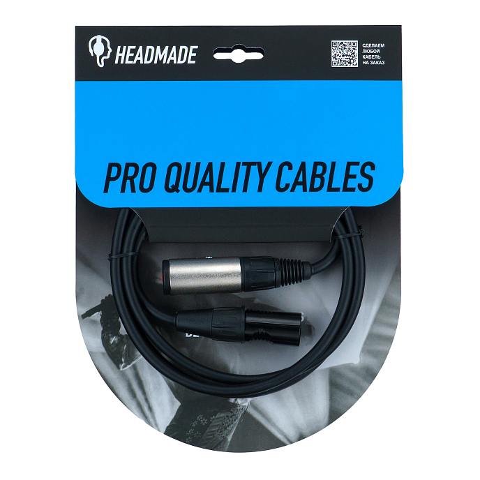 Кабель HeadMade Pro XLR-M - 6.3mm Female 1.5m - рис.0