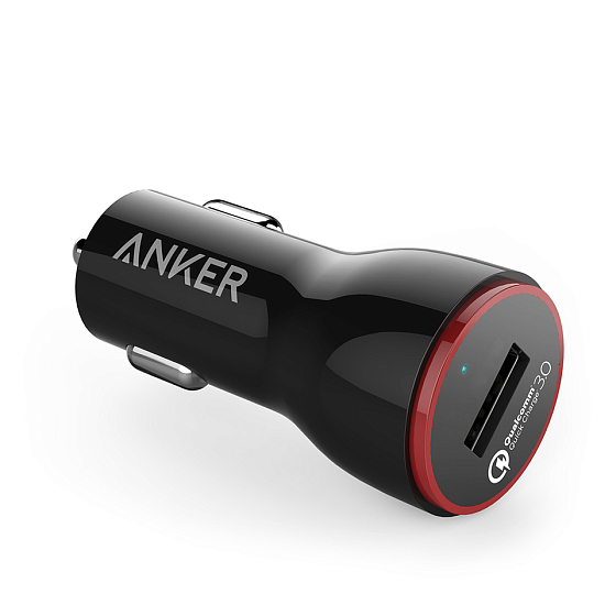 Автомобильное зарядное устройство Anker PowerDrive+ 1 USB Quick Charge 3.0 (A2210012) - рис.0