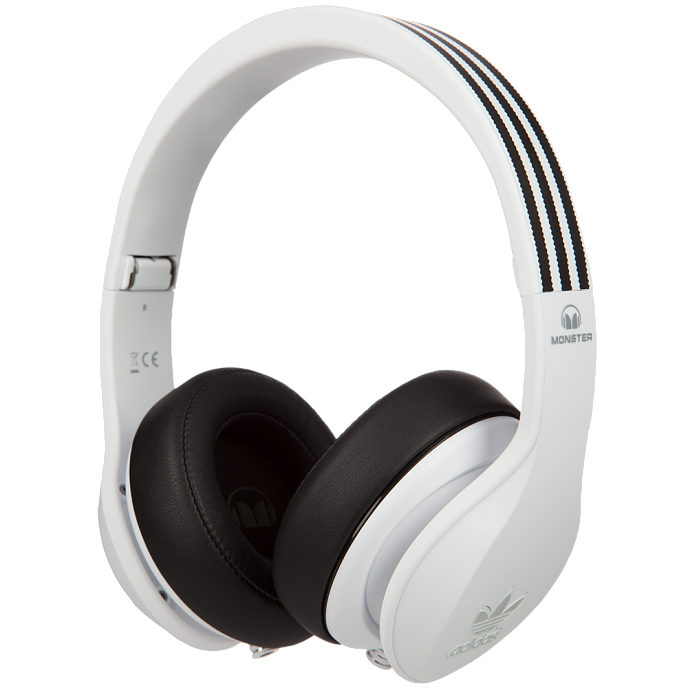 Наушники MONSTER ADIDAS ORIGINALS OVER EAR HEADPHONES (WHITE) - рис.1