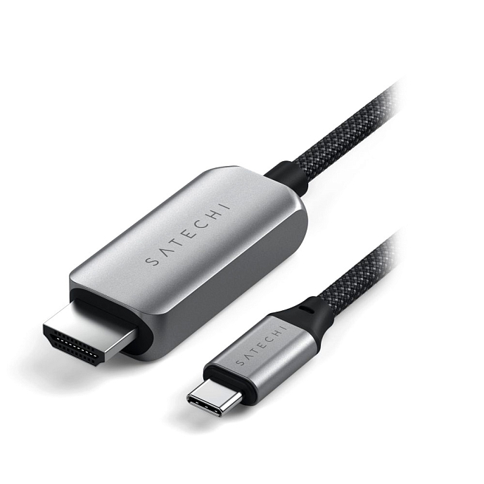 Кабель Satechi USB-C To HDMI 2.1 8K Cable Space Grey - рис.2