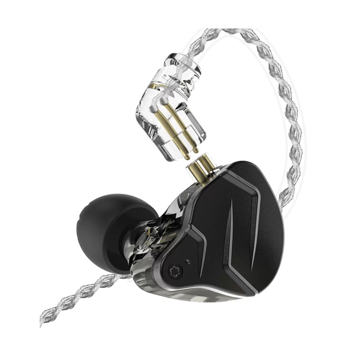 Наушники внутриканальные KZ ZSN Pro X with Mic Black - рис.2
