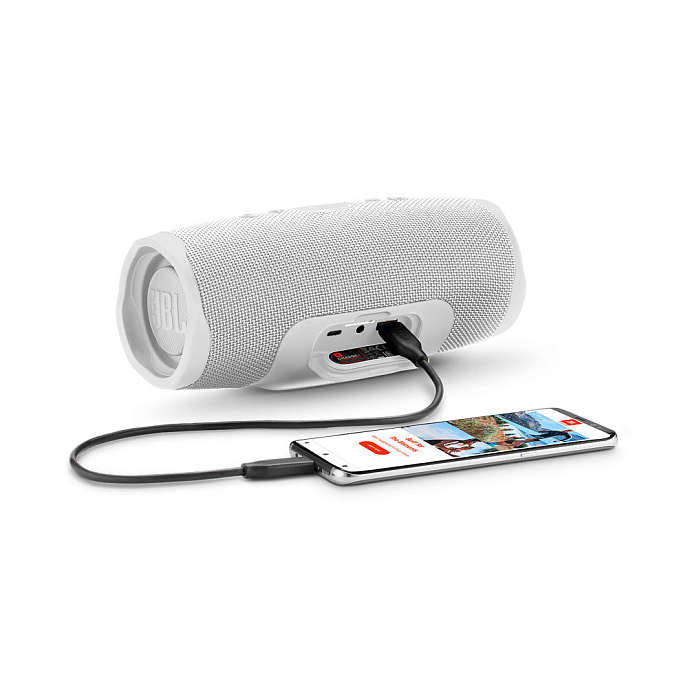 Портативная колонка JBL Charge 4 White - рис.5
