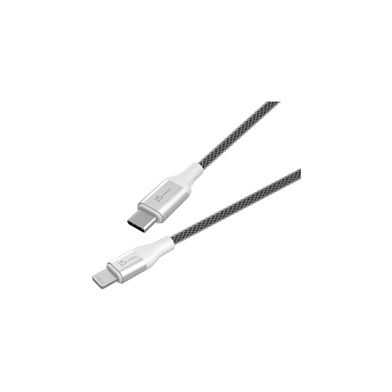 Кабель j5create USB-C to Lightning Cable White - рис.0