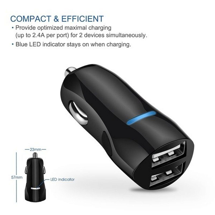Автомобильный держатель для телефона Mpow car phone cradle and charger - рис.4