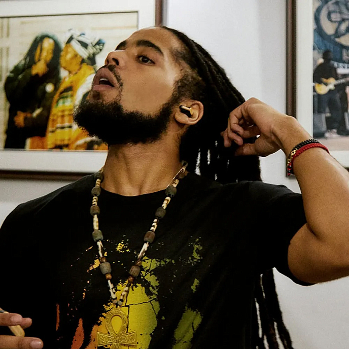 Беспроводные наушники House of Marley Rebel True Wireless Earbuds Signature Black - рис.12