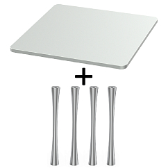 Стойка для Hi-Fi ddHiFi HS250 + SR180 x 4 Warm Gray/Silver