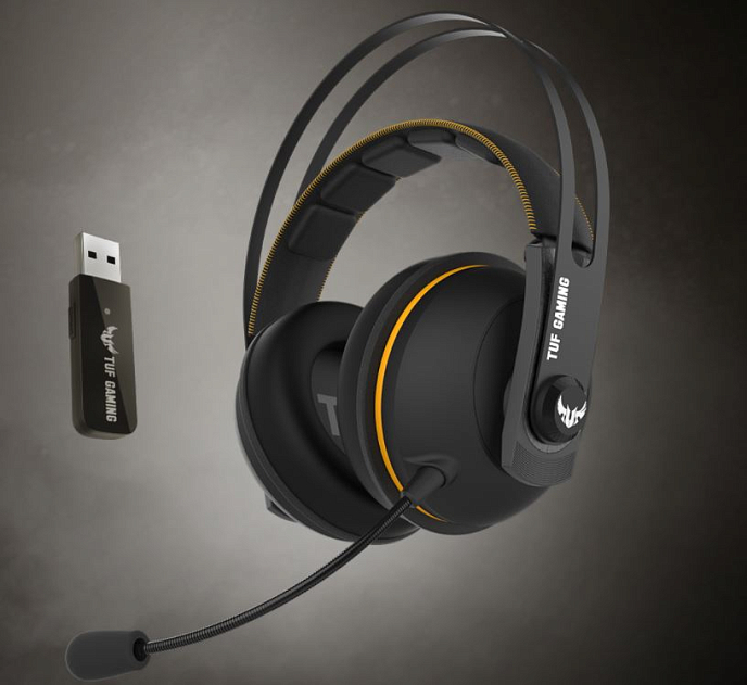 Игровая гарнитура Asus TUF Gaming H7 Wireless Yellow - рис.4
