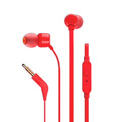 Наушники внутриканальные JBL T110 Red