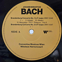Виниловая пластинка Johann Sebastian Bach, Concentus Musicus Wien, Nikolaus Harnoncourt – Brandenburg Concertos Nos. 1-6 2LP